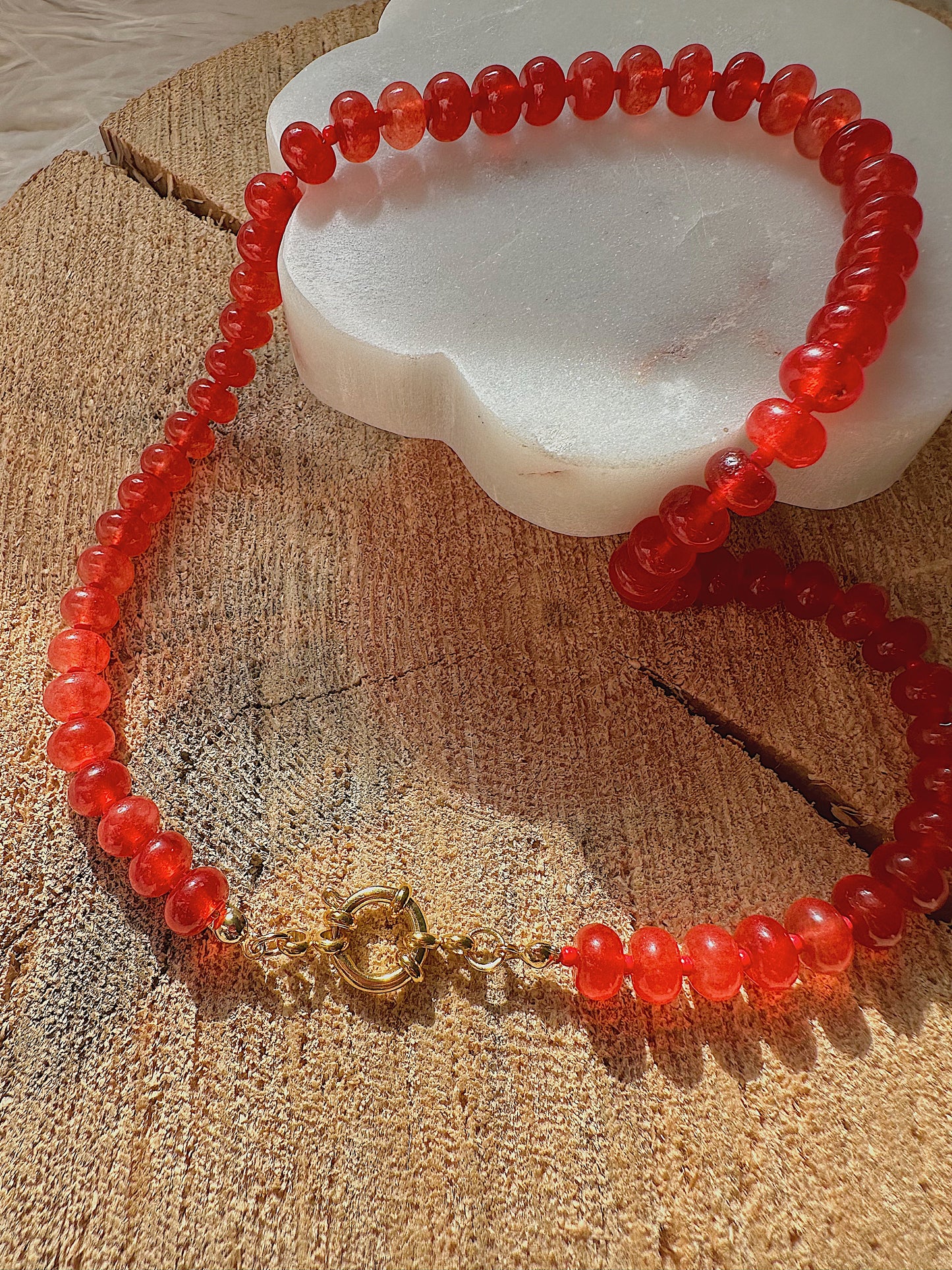 Strawberry Jelly Jade Gemstone