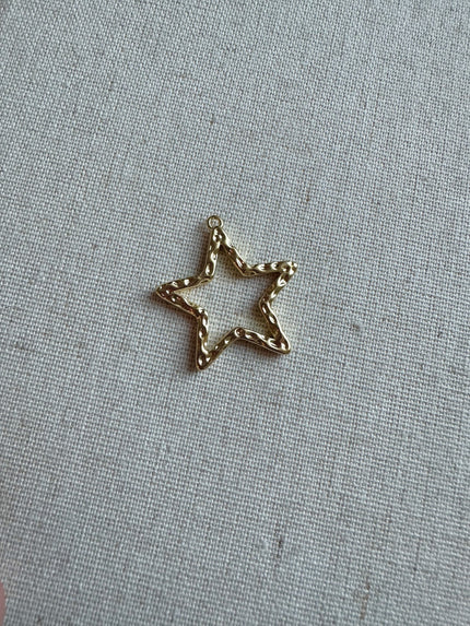 Hammered Star Charm